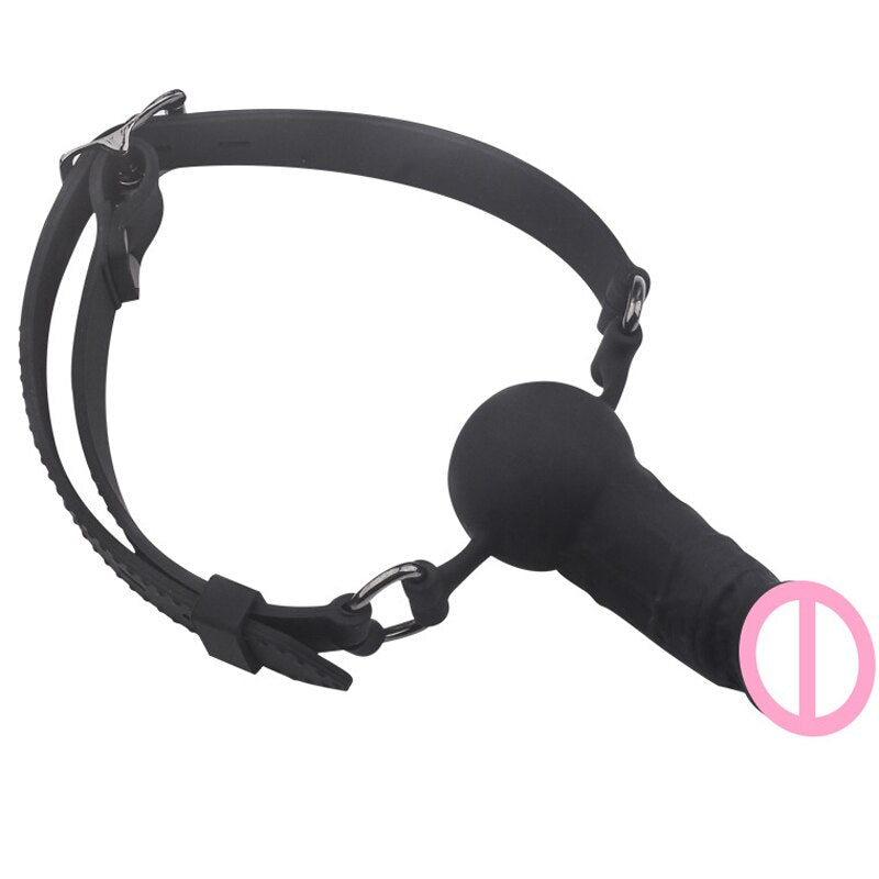 BDSM Bondage Dildo Mouth Gag