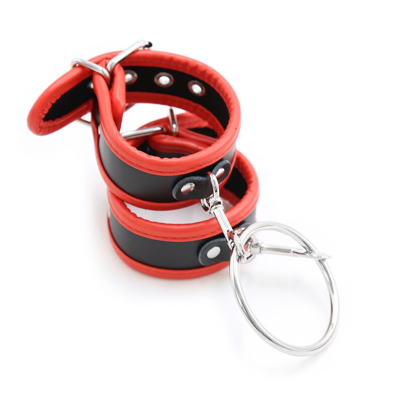 Adult Leather Handcuffs Ankle Cuffs