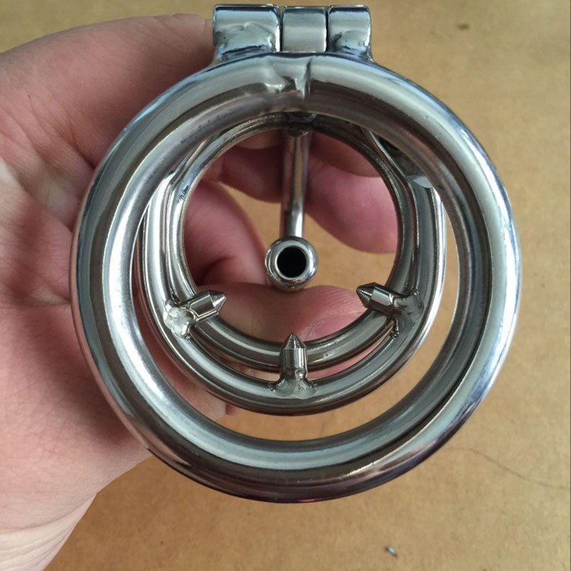 Metal Male Penis Plug Chastity Cage