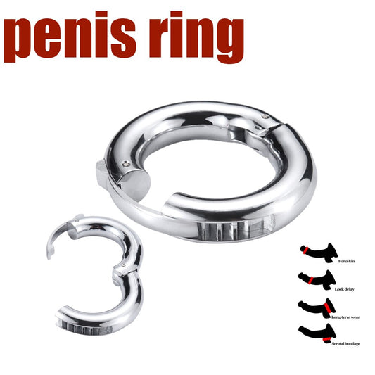 Adjustable Stainless Steel Orgasm Cock Ring