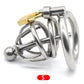 Arc Stainless Steel Urethral Plug Chastity Cage