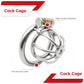 Steel Bondage Fetish CBT Male Cock Cage