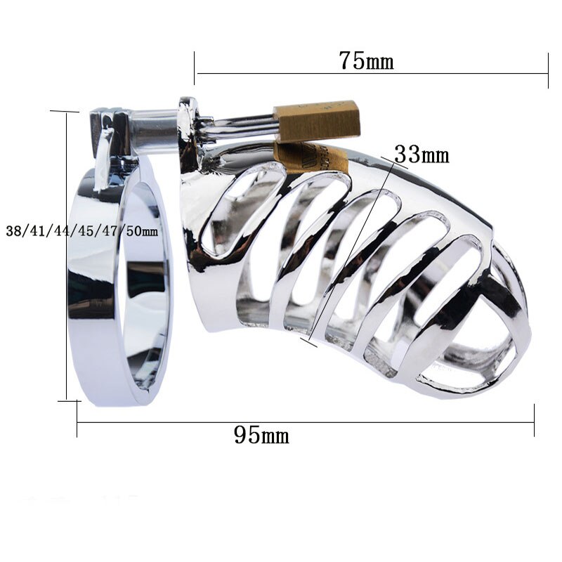 Bondage Torture Metal Male Chastity Cage