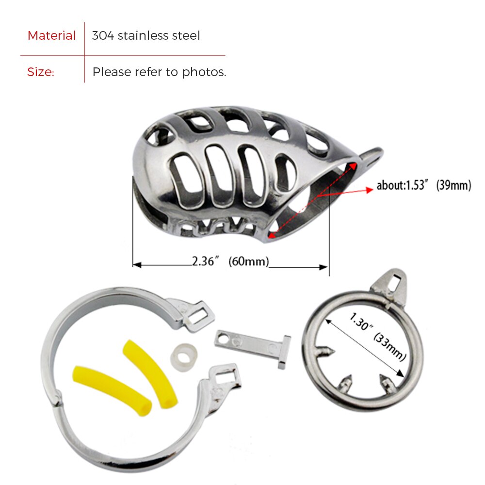 Training outdoor Stainless Steel Chastity Device