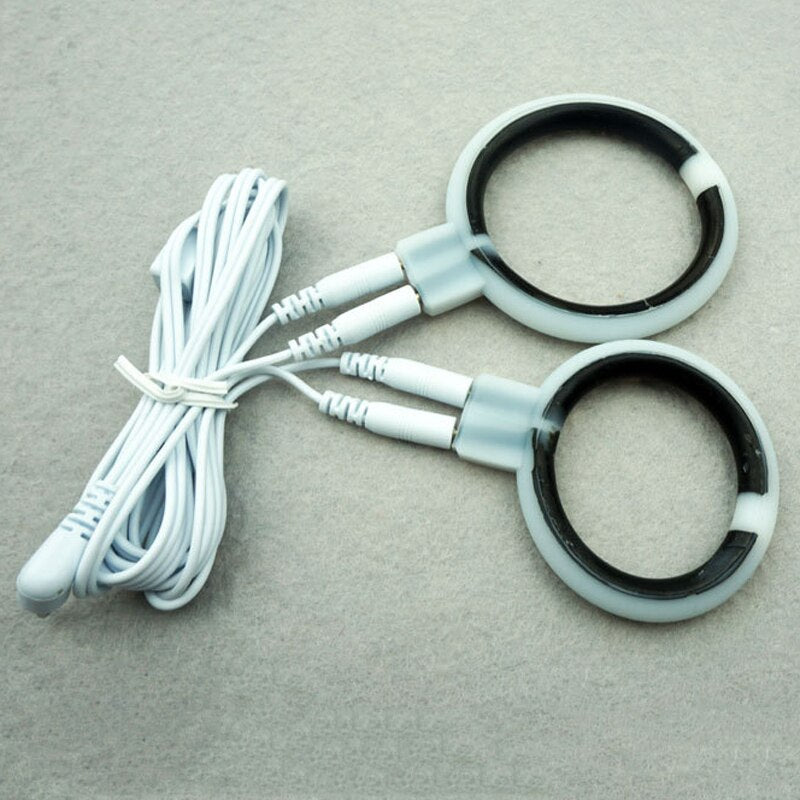 Electro Cock Ring Anal Plug Nipple Clamps