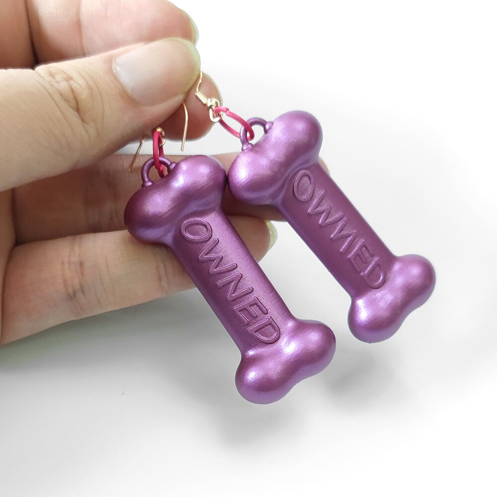 Purple Sissy Earring Earrings Roleplay Cosplay