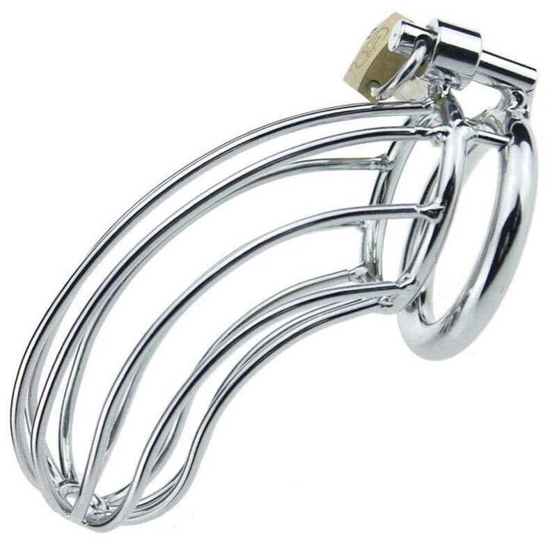 Long CBT Stainless Steel Chastity Cage