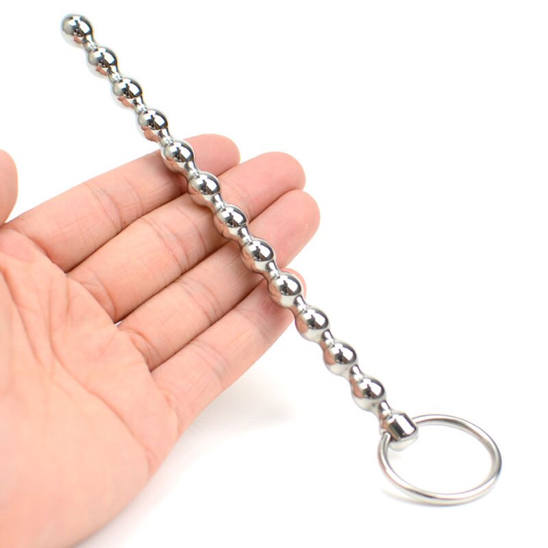 Stainless Steel Beads Rod Penis Plug