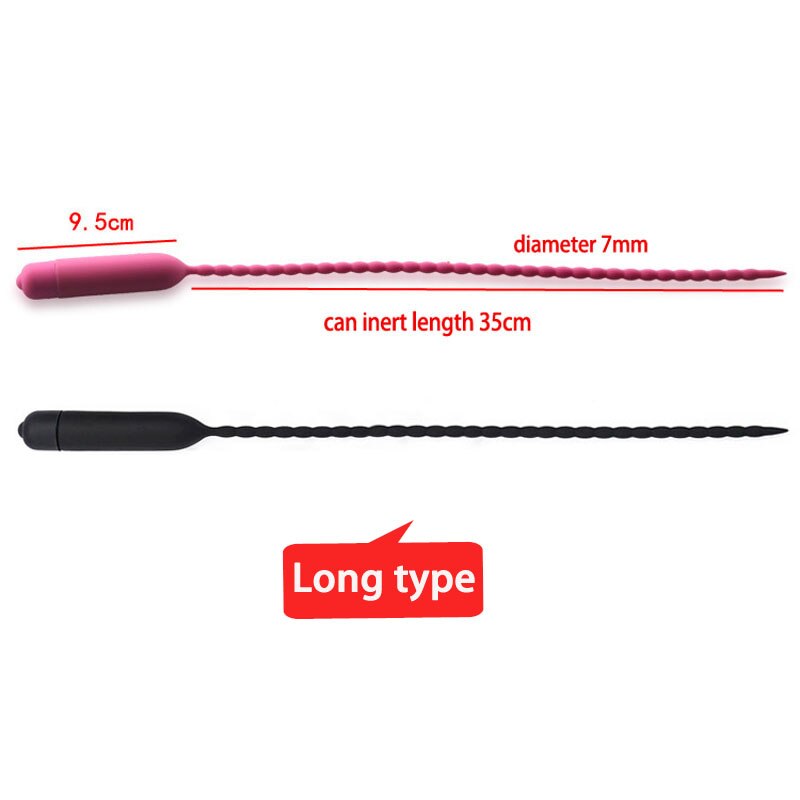 10-Frequency Silicone Urethral Vibrator Penis Plug