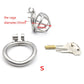 Arc Card Ring Metal BDSM Chastity Cage