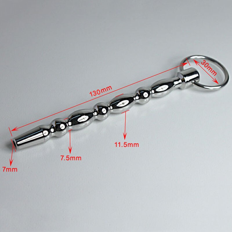 Stainless Steel Urethral Dilators Cock Ring