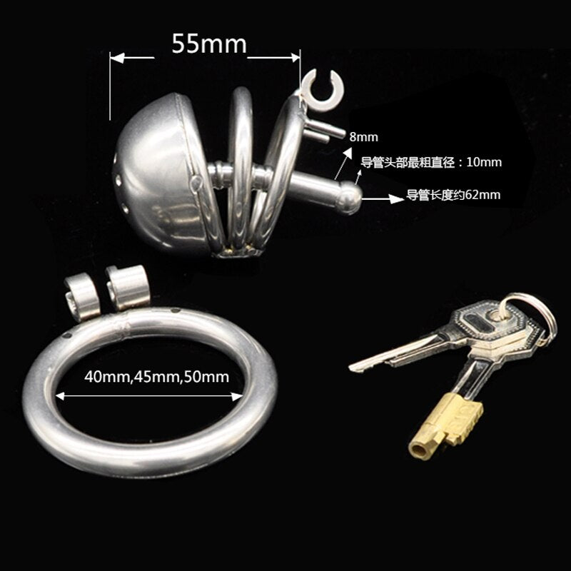 Urethral Plug Metal BDSM Slave Chastity Lock Device