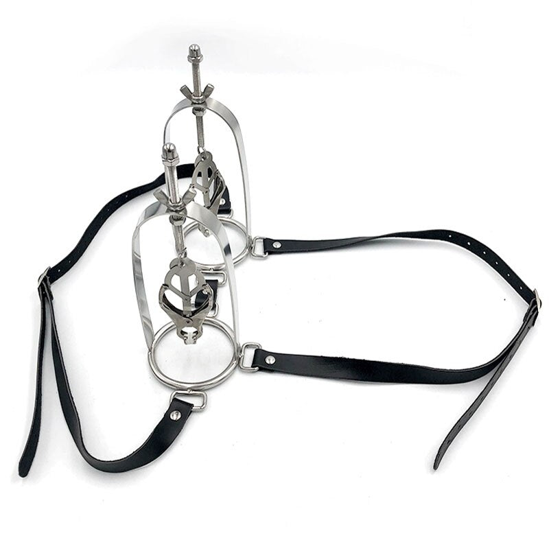 Torture Harness Bondage Nipple Clamps