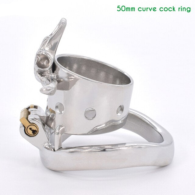 Bull Head Skeleton Male Chastity Cage