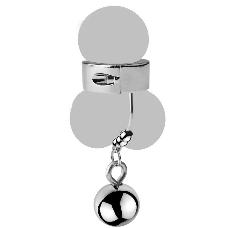 Male Ball Stretcher Ring With Anal Plug