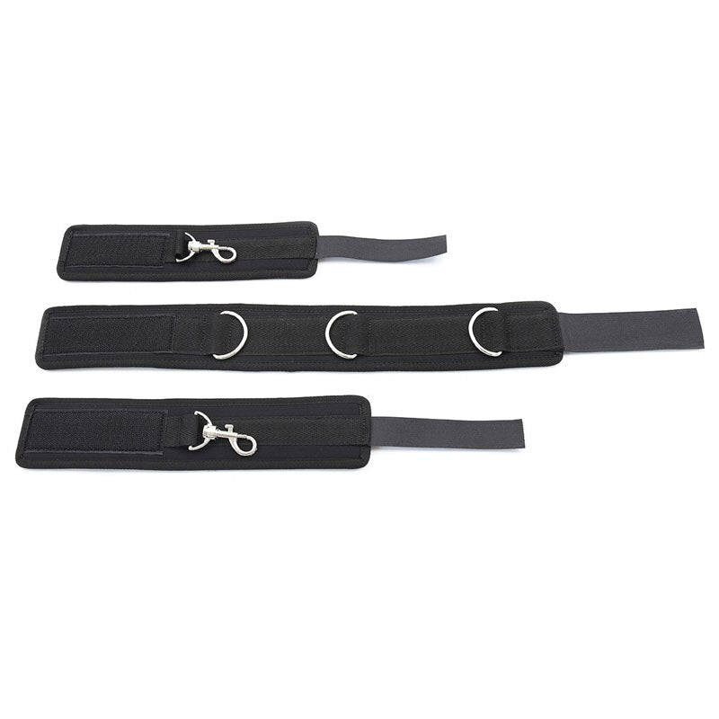 BDSM Set Neck Collar Hand Ankle Cuffs