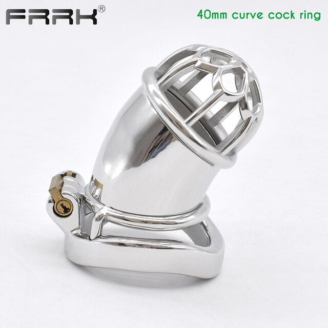 Sexy CBT Prevent Cheating Metal Chastity Cage