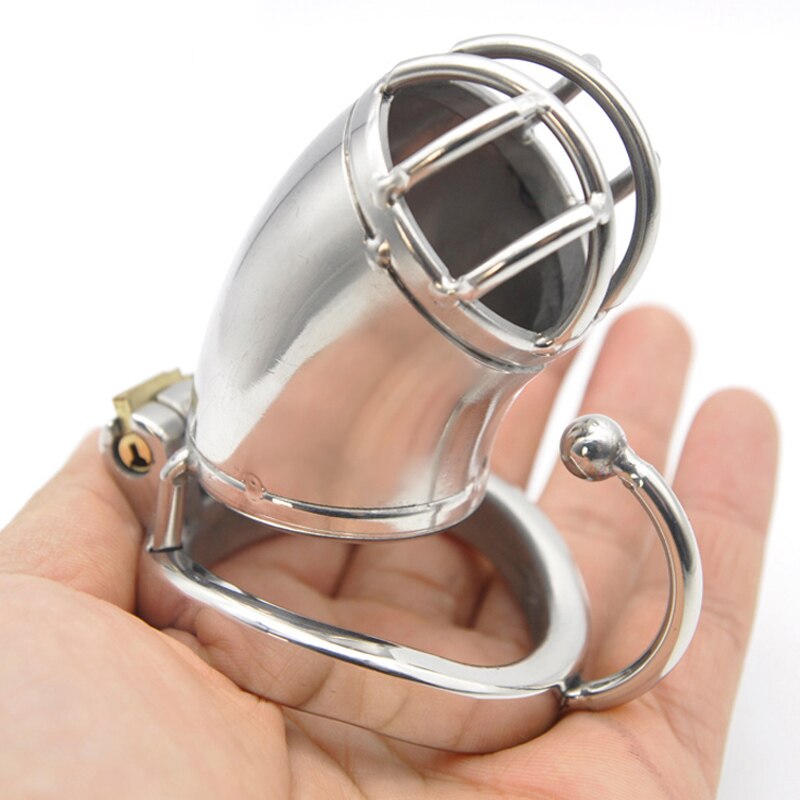 Hook Ring Metal Chastity Cock Cage