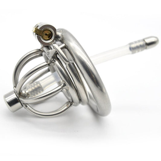 Metal Penis Plug Male Chastity Device