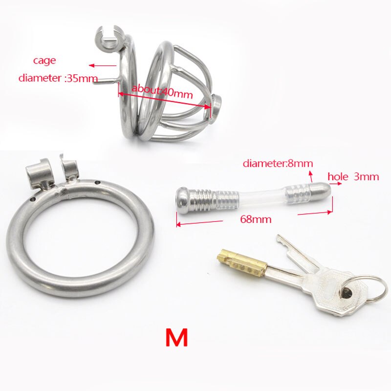 Metal Penis Plug BDSM Male Chastity Device