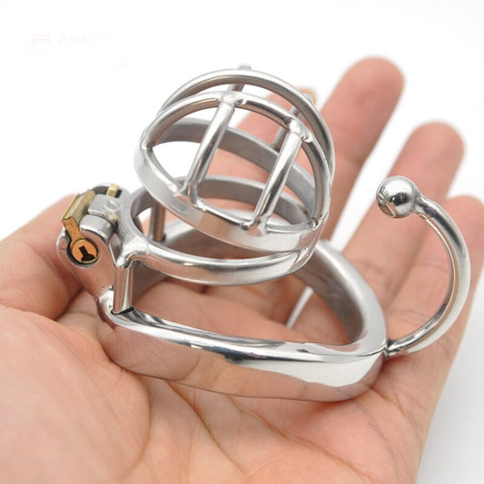 PA Lock Torture Metal Chastity Cage