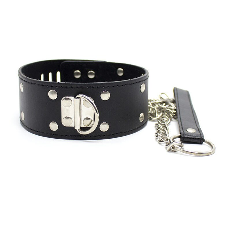 BDSM Couples Collar With Leash Chain