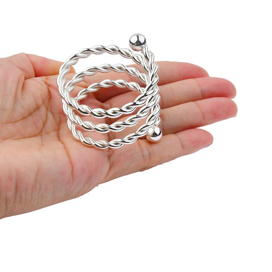 Spiral Beads Metal Penis Cock Ring