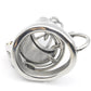 Hook Card Ring Metal Chastity Cage