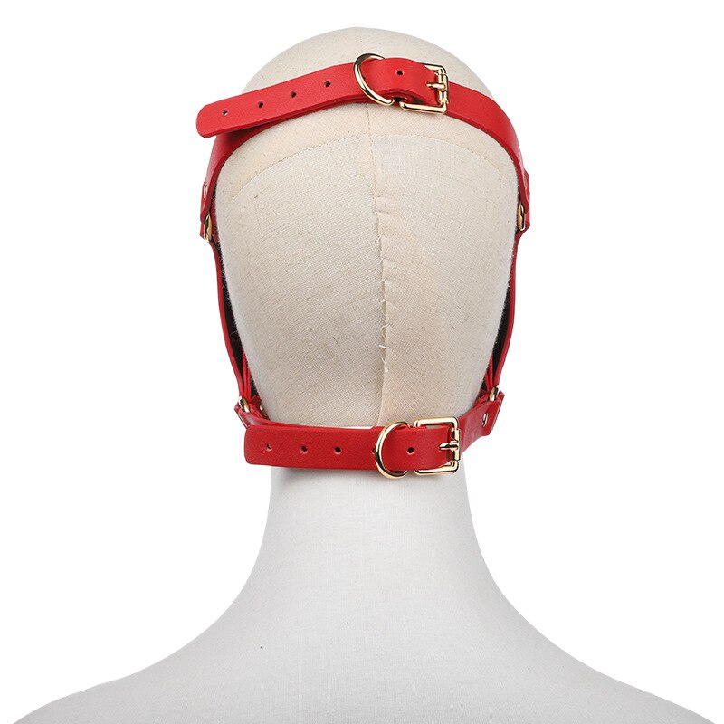 Leather Bondage Hood Erotic Mask