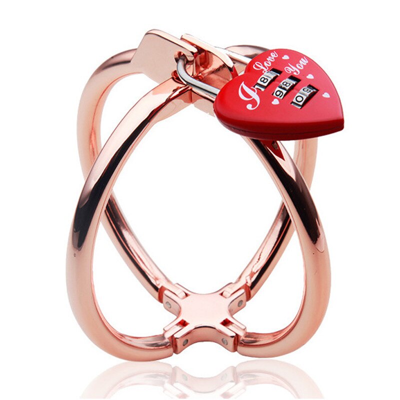 BDSM  Password Lock Cross Handcuffs