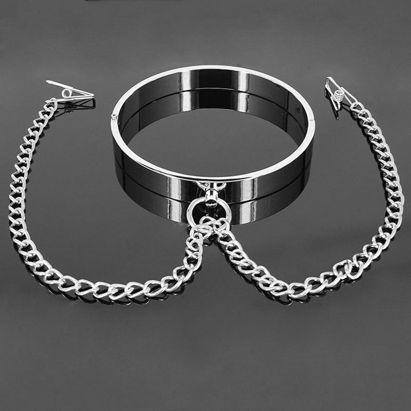 Metal Collar With Nipple Clamps