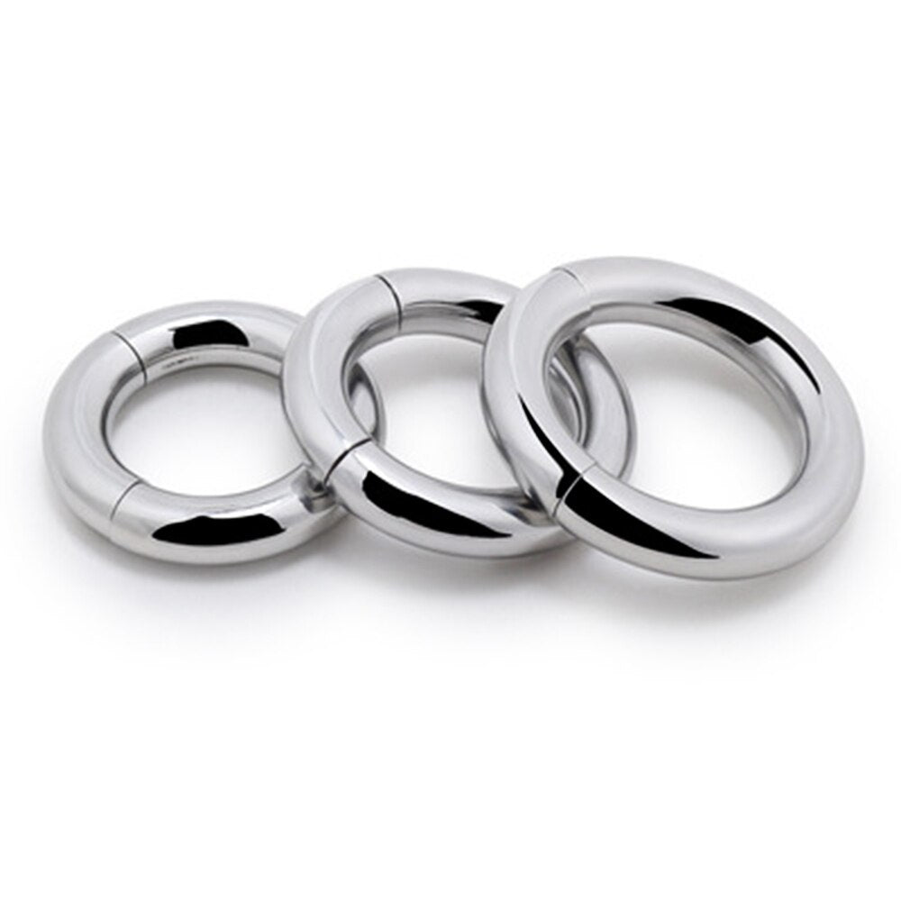 Stainless Steel Bondage Lock Cock Ring