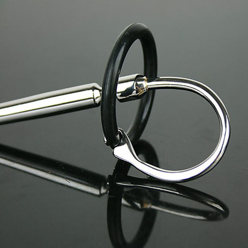 Male Lock Ring Metal Penis Plug