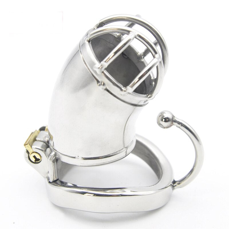 Hook Ring Metal Chastity Cock Cage