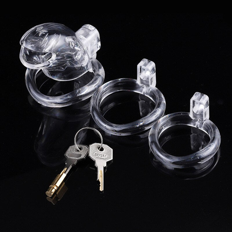 BDSM Plastic Erotic Chastity Cage