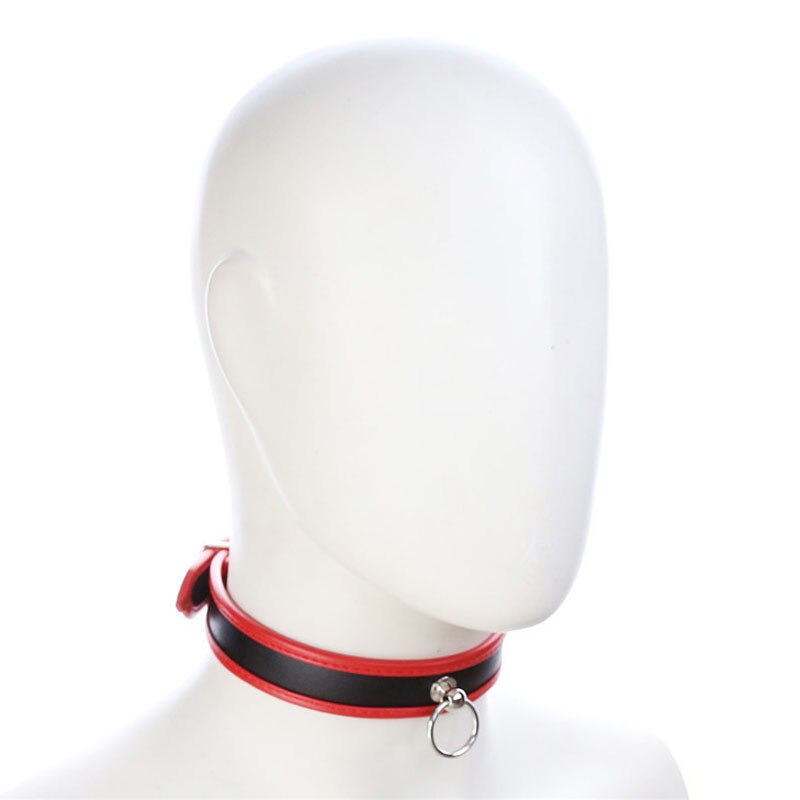 Erotic Games Leather Slave Collar