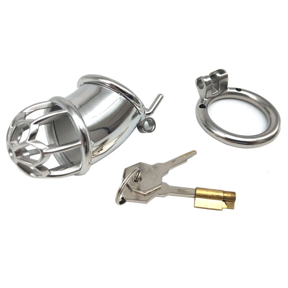 Sexy CBT Prevent Cheating Metal Chastity Cage