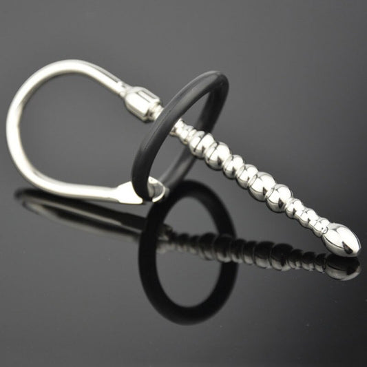 Stainless Steel Beads Penis Plug