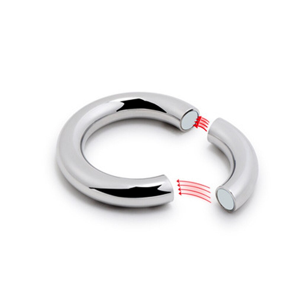 Stainless Steel Bondage Lock Cock Ring