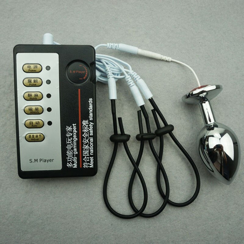 Electric Stimulator Bondage Anal Plug