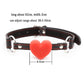 BDSM Bondage Slave Heart Mouth Gag