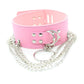 BDSM Metal Slave Collar Chain