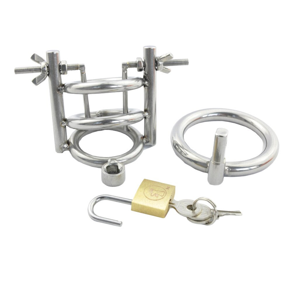 Lockable Bondage Lock Metal Chastity Cage