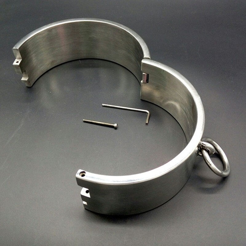 6cm High Metal Torture BDSM Neck Collar