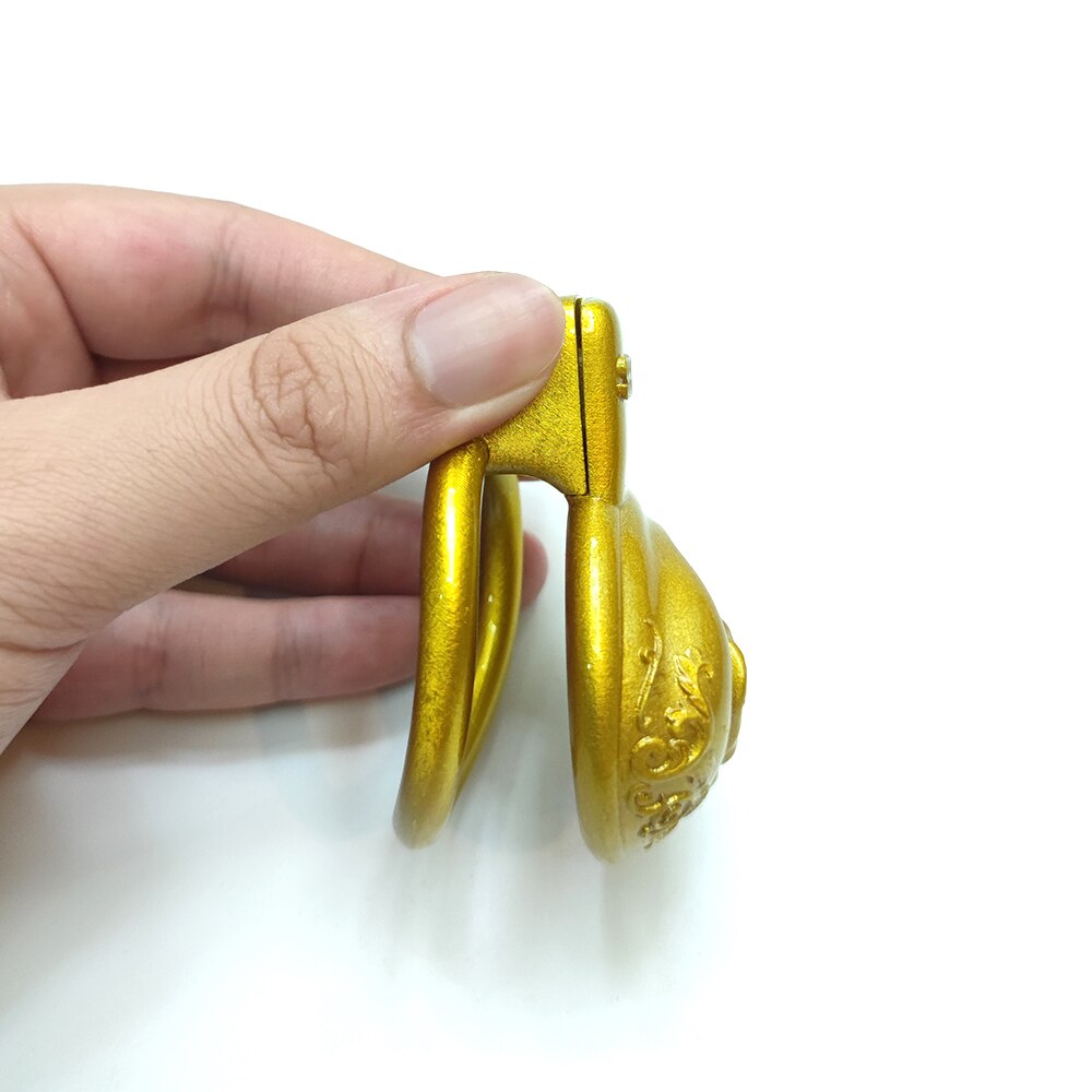 Golden Pussy Vaginal Small Male Chastity Cage