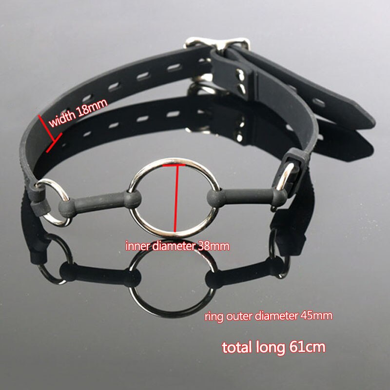 BDSM Metal Rinmg Open Mouth Gag