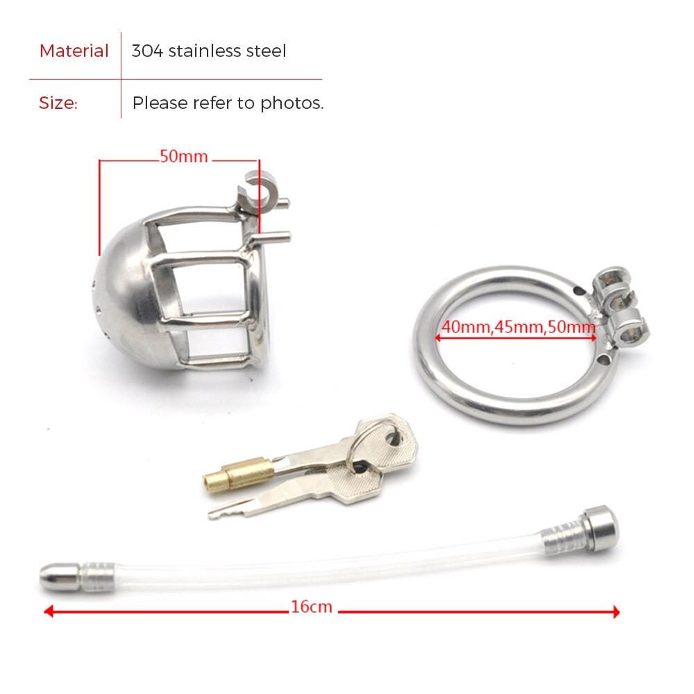 outdoor Wear Stainless Steel Male Chastity Cage