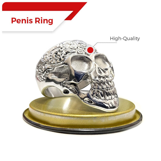 Stainless Steel Skull Sleeve Penis Cock Ring