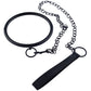 Black Metal Neck Collar With Chain