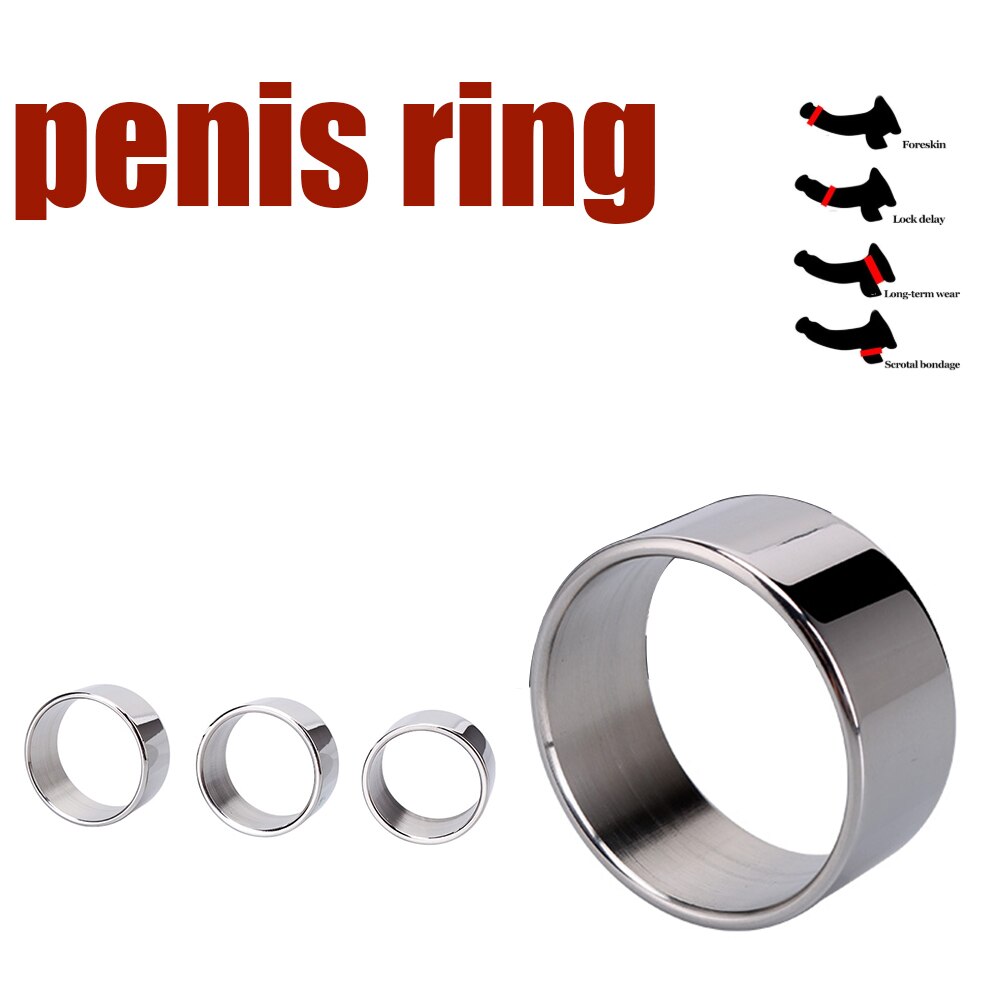 Sleeve Bondage Stainless Steel Cock Ring